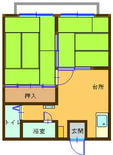第7ASKコーポ【2階】の間取り