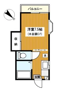 1Rの間取り画像