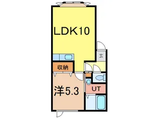 1LDKの間取り画像