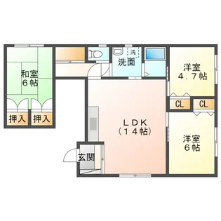 アクロス【2階】の間取り