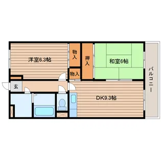 プロニティ南吉成【2階】の間取り