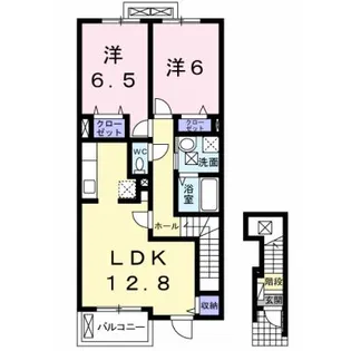 フォレ羽鳥野II【2階】の間取り