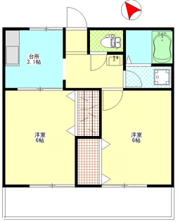 パールハイツ【1階】の間取り