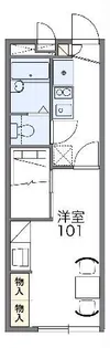 レオパレス彦【2階】の間取り