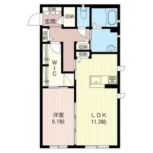 フェルス・リーブラ【1階】の間取り