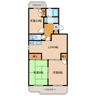 静岡県浜松市中央区鴨江3【マンション】の間取り