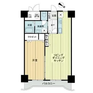 ライオンズマンション中央【10階】の間取り