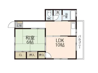 みはらしハイツ【1階】の間取り