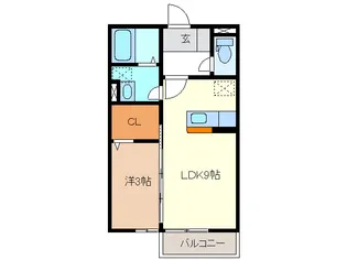シャルマン高茶屋【1階】の間取り