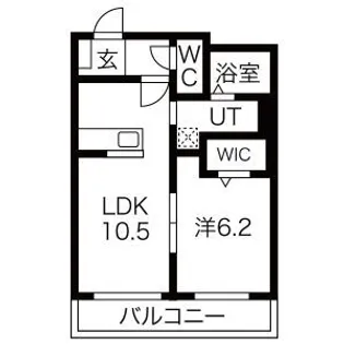 Villa浄水【5階】の間取り
