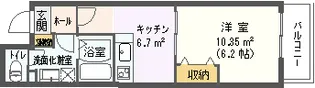 カーサハッピー中川【3階】の間取り