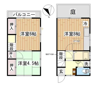 神奈川県横浜市青葉区つつじが丘【アパート】の間取り
