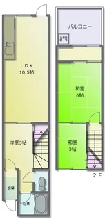 大阪府東大阪市大蓮北2【一戸建】の間取り