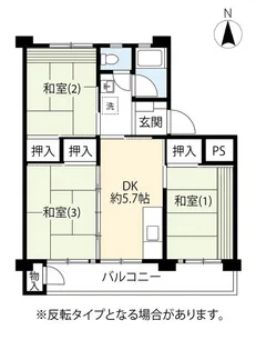 UR小平【5階】の間取り