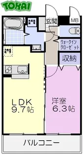 マエストロ斎宮【3階】の間取り