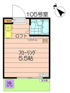 ボヌール分倍河原【1階】の間取り