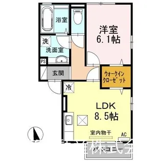 サンヴィラージュ【1階】の間取り