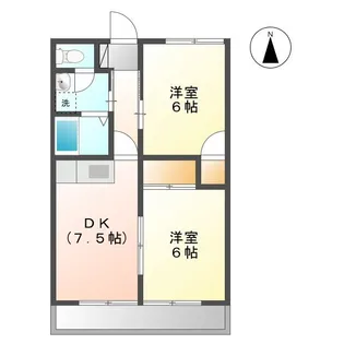 さつきハイツB【3階】の間取り
