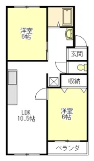 HILLS観音寺WEST【2階】の間取り