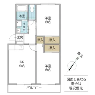 グランフォート大沼【2階】の間取り