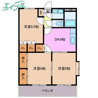 アニバーサリー【2階】の間取り