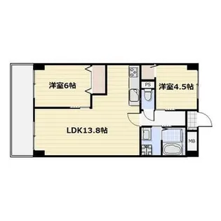 オレンジコート高松【9階】の間取り