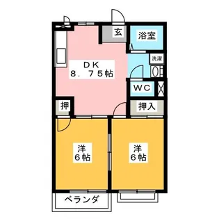 K’S HOUSE A【2階】の間取り