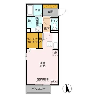 群馬県高崎市倉賀野町【アパート】の間取り