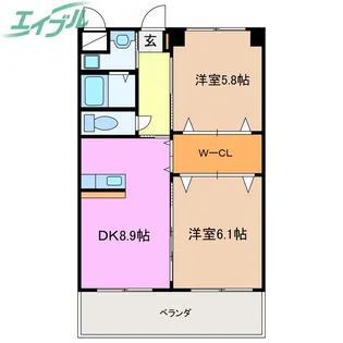 プライムタウン【1階】の間取り