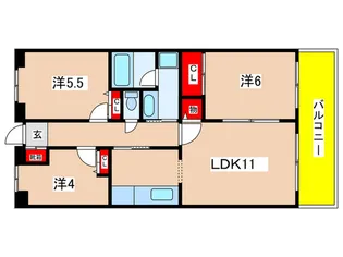 センターヒルズ21弐番館【1階】の間取り