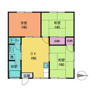 増島ハイツ【2階】の間取り
