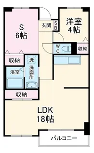 パークビュー四ツ池【7階】の間取り