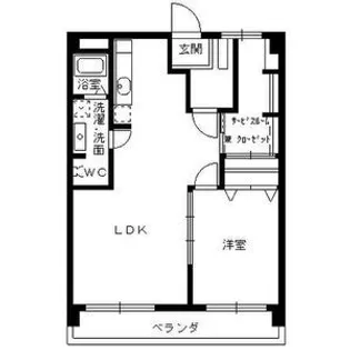 スカイル白川【4階】の間取り