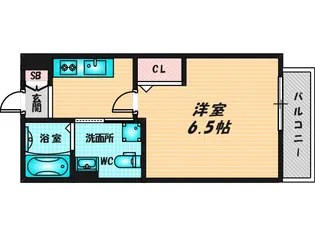 1Kの間取り画像