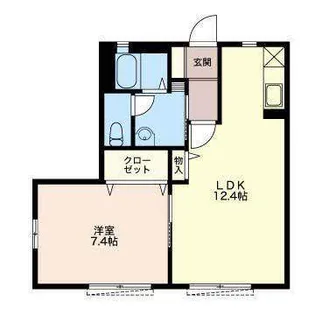 バリュージュ各務原【1階】の間取り