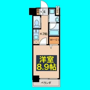 ウルフィエスタ桜山【8階】の間取り