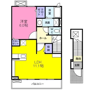 レジデンス安養寺【2階】の間取り