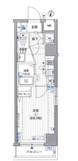 東京都文京区本郷2【マンション】の間取り