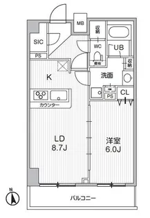 HF曳舟レジデンス【5階】の間取り