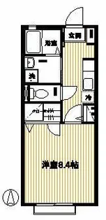 ベルモア高座渋谷【1階】の間取り