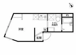 東京都北区岸町2【アパート】の間取り