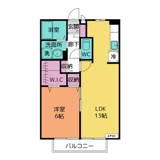 ジュネス舟橋【2階】の間取り