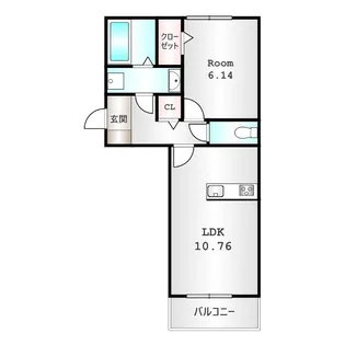 群馬県高崎市江木町【アパート】の間取り