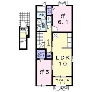 サニーIII【2階】の間取り