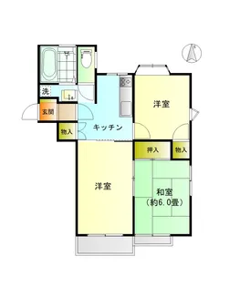 グリーンハウス敷島【2階】の間取り