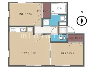 熊本県熊本市南区近見6【アパート】の間取り