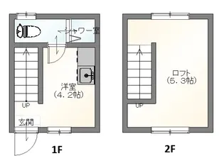 ikka豆津 B棟【1階】の間取り