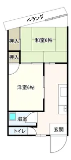 シャインマンション帝塚山【4階】の間取り