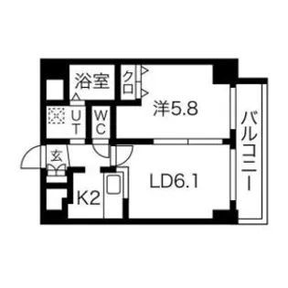 INOVE札幌清田(イノヴェサッポロキヨタ)【4階】の間取り