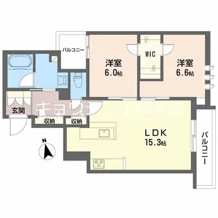 大阪府豊中市南桜塚1【マンション】の間取り